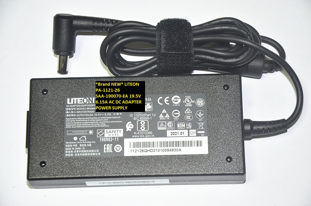 *Brand NEW* LITEON PA-1121-26 SAA-190070-EA 19.5V 6.15A AC DC ADAPTER POWER SUPPLY